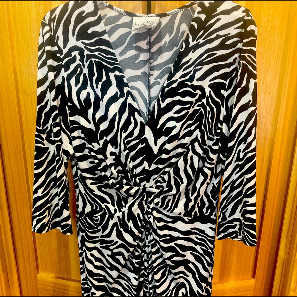 Joseph Ribkoff Size 10 dress. Zebra Print